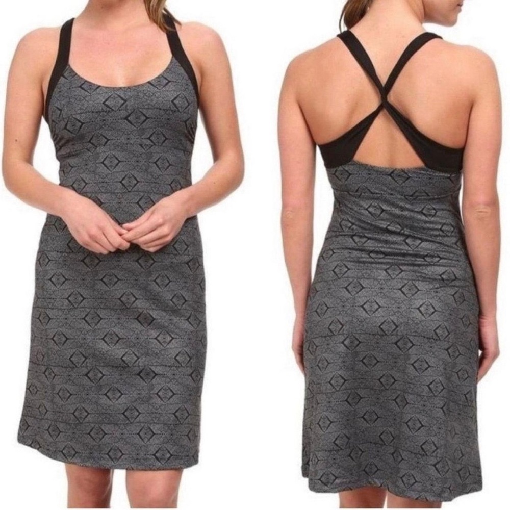 Patagonia Black and Gray Backless Dress